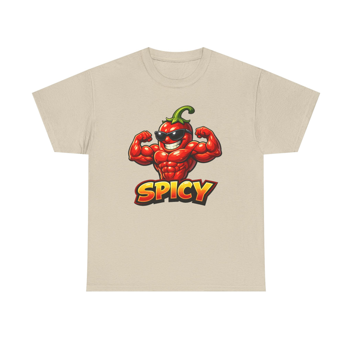 Spicy Muscle Pepper T-Shirt — Funny Hot Chili Graphic Tee