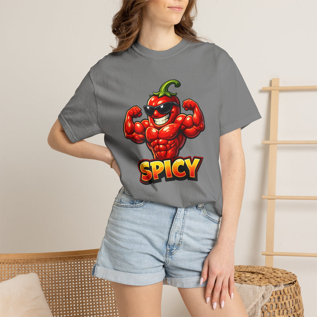 Spicy Muscle Pepper T-Shirt — Funny Hot Chili Graphic Tee