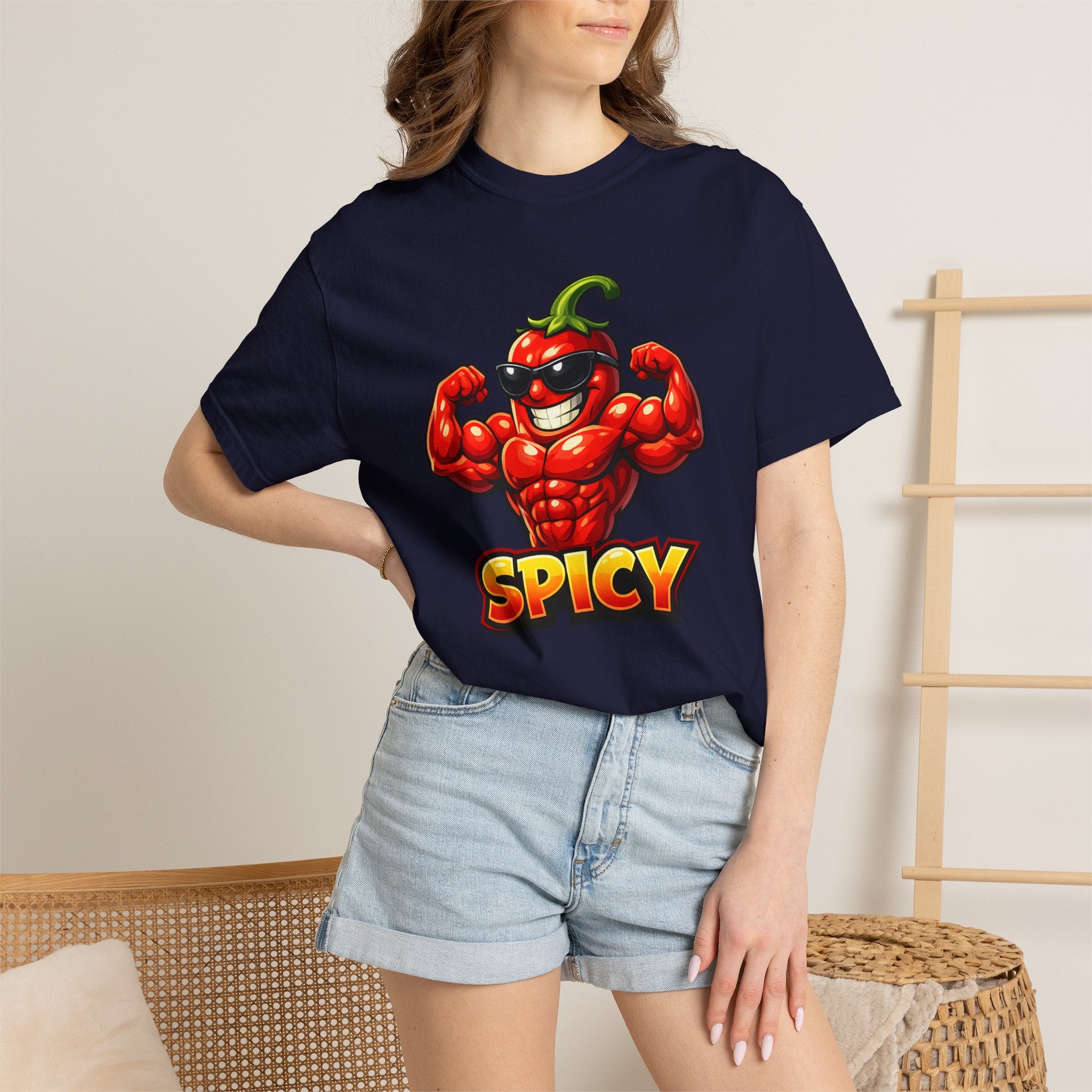 Spicy Muscle Pepper T-Shirt — Funny Hot Chili Graphic Tee