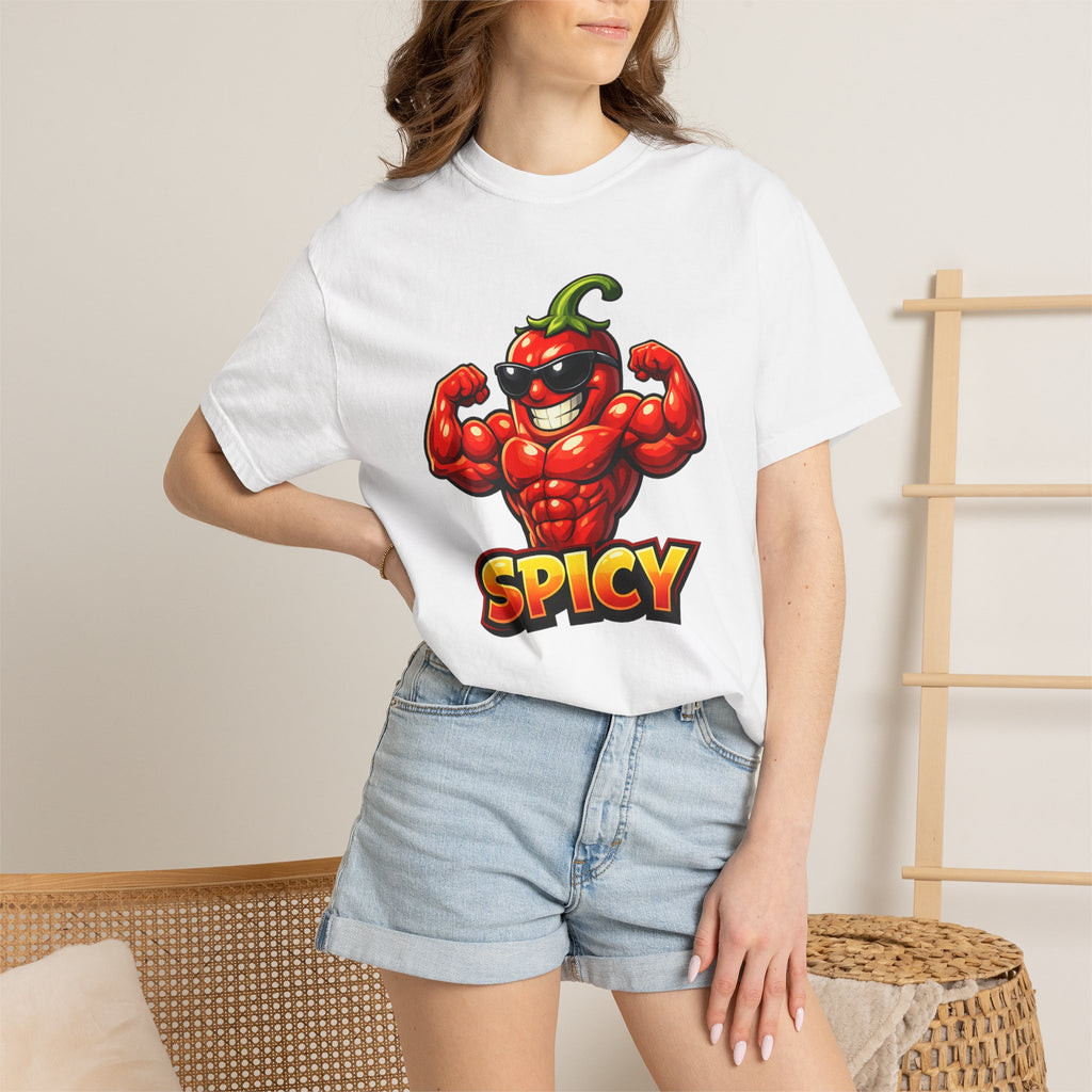 Spicy Muscle Pepper T-Shirt — Funny Hot Chili Graphic Tee