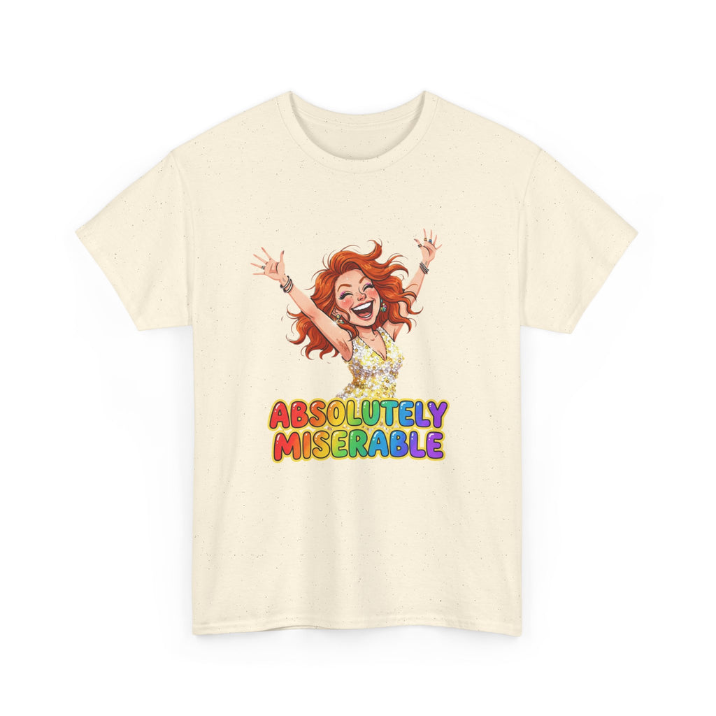 Absolutely Miserable Women's T-Shirt — Funny Redhead Cheer Cartoon Tee