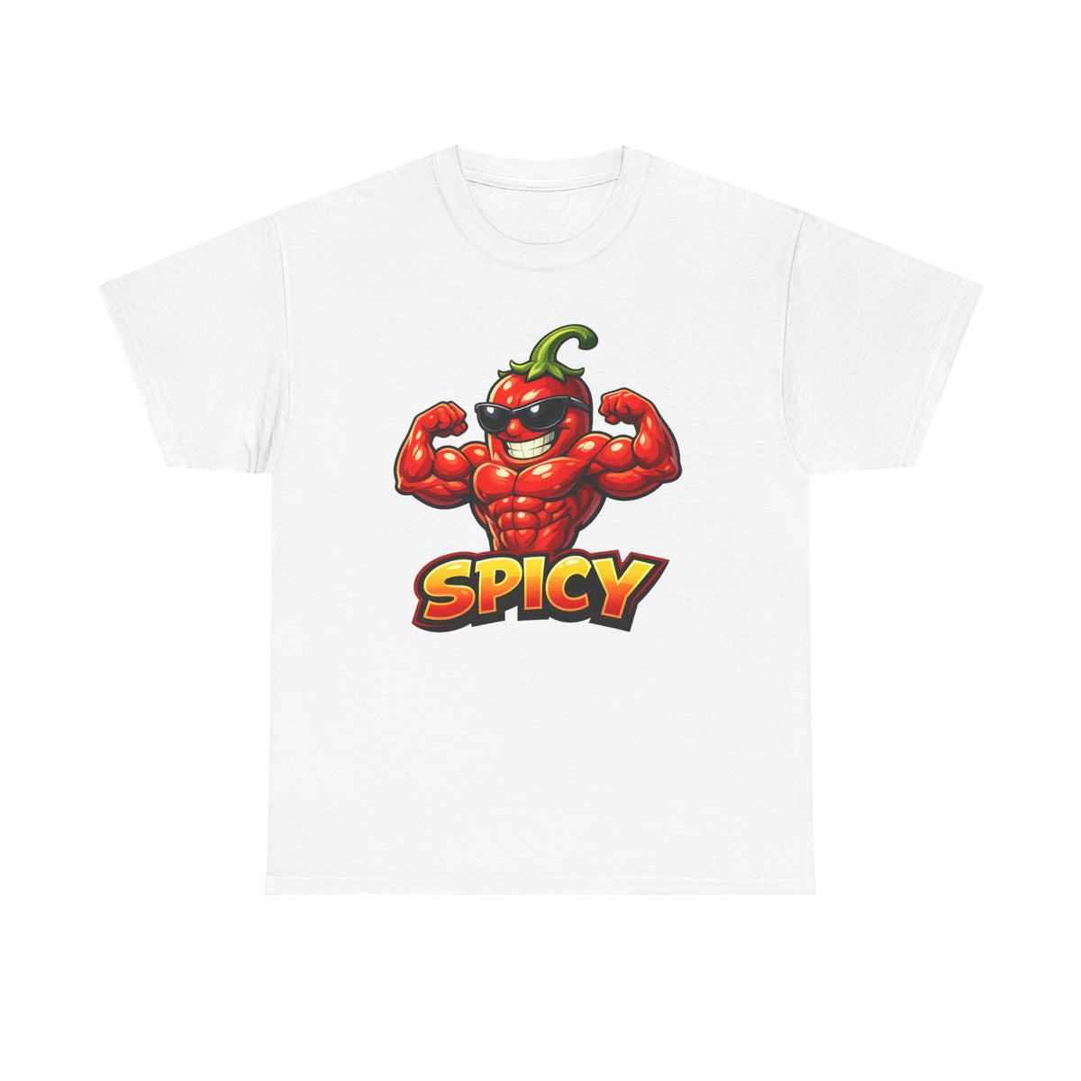 Spicy Muscle Pepper T-Shirt — Funny Hot Chili Graphic Tee