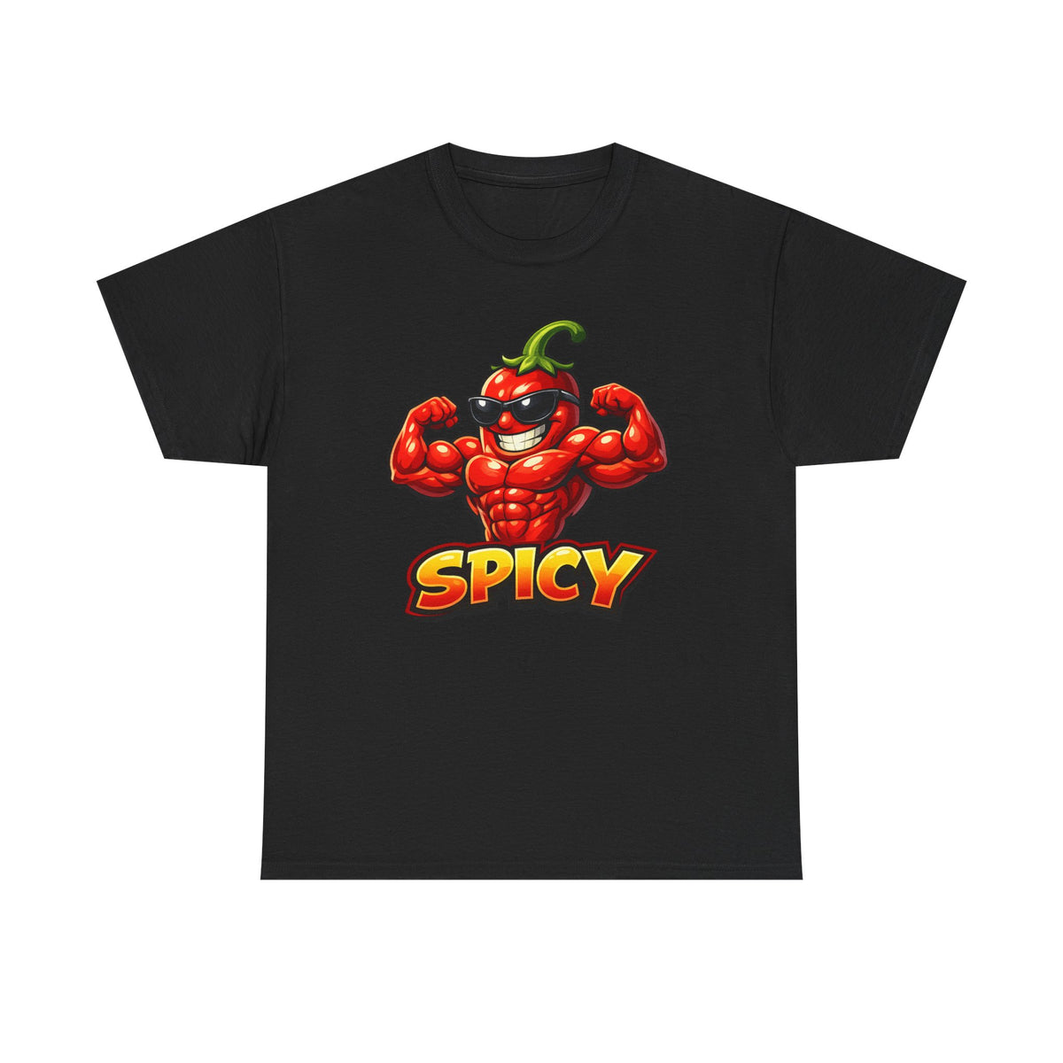 Spicy Muscle Pepper T-Shirt — Funny Hot Chili Graphic Tee