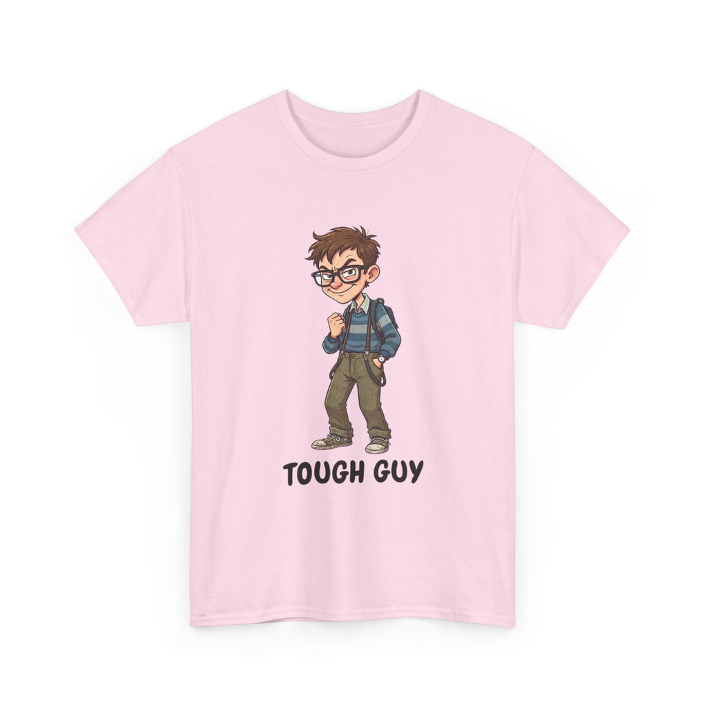 Tough Guy Graphic Tee — Nerdy Tough Guy Illustration T-Shirt