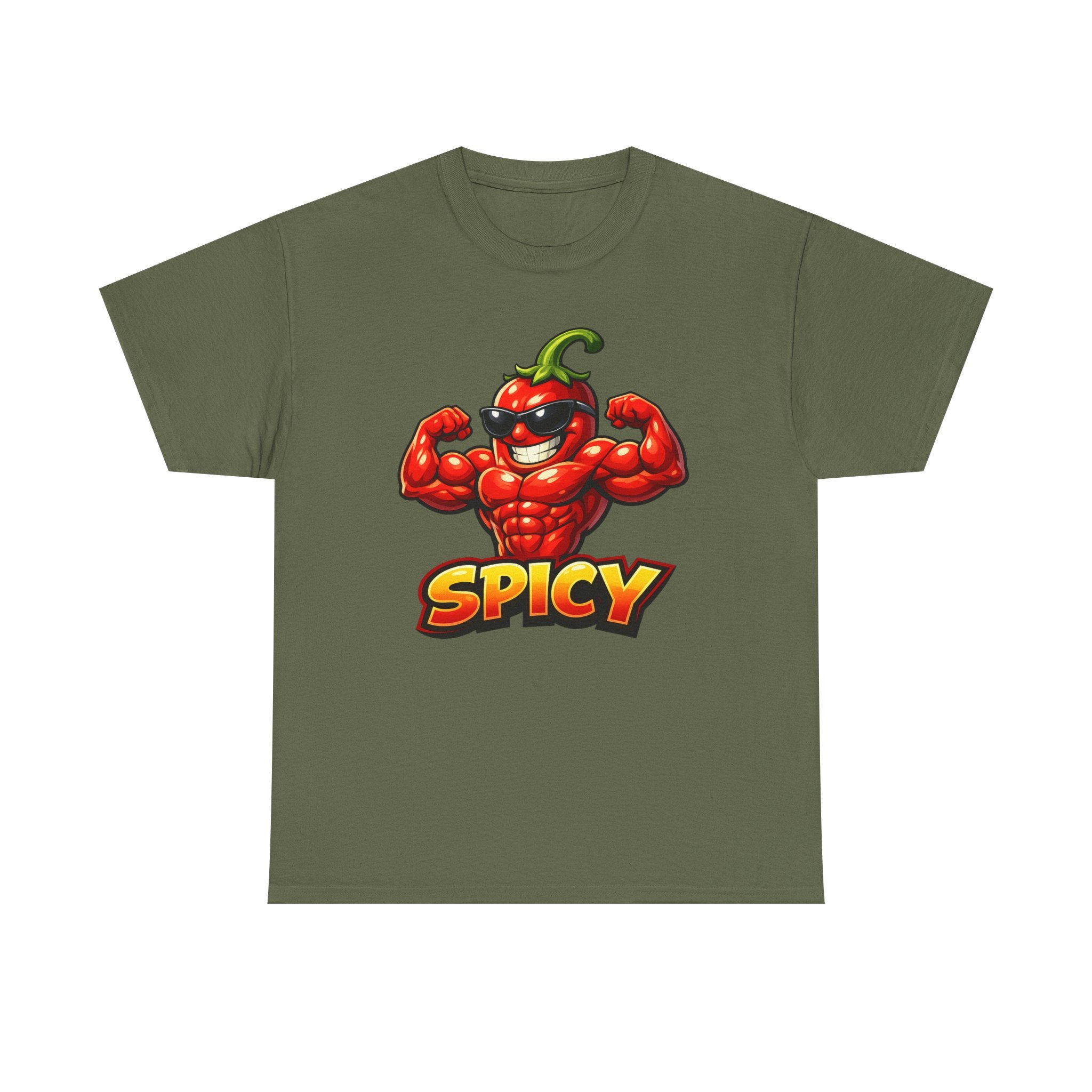 Spicy Muscle Pepper T-Shirt — Funny Hot Chili Graphic Tee