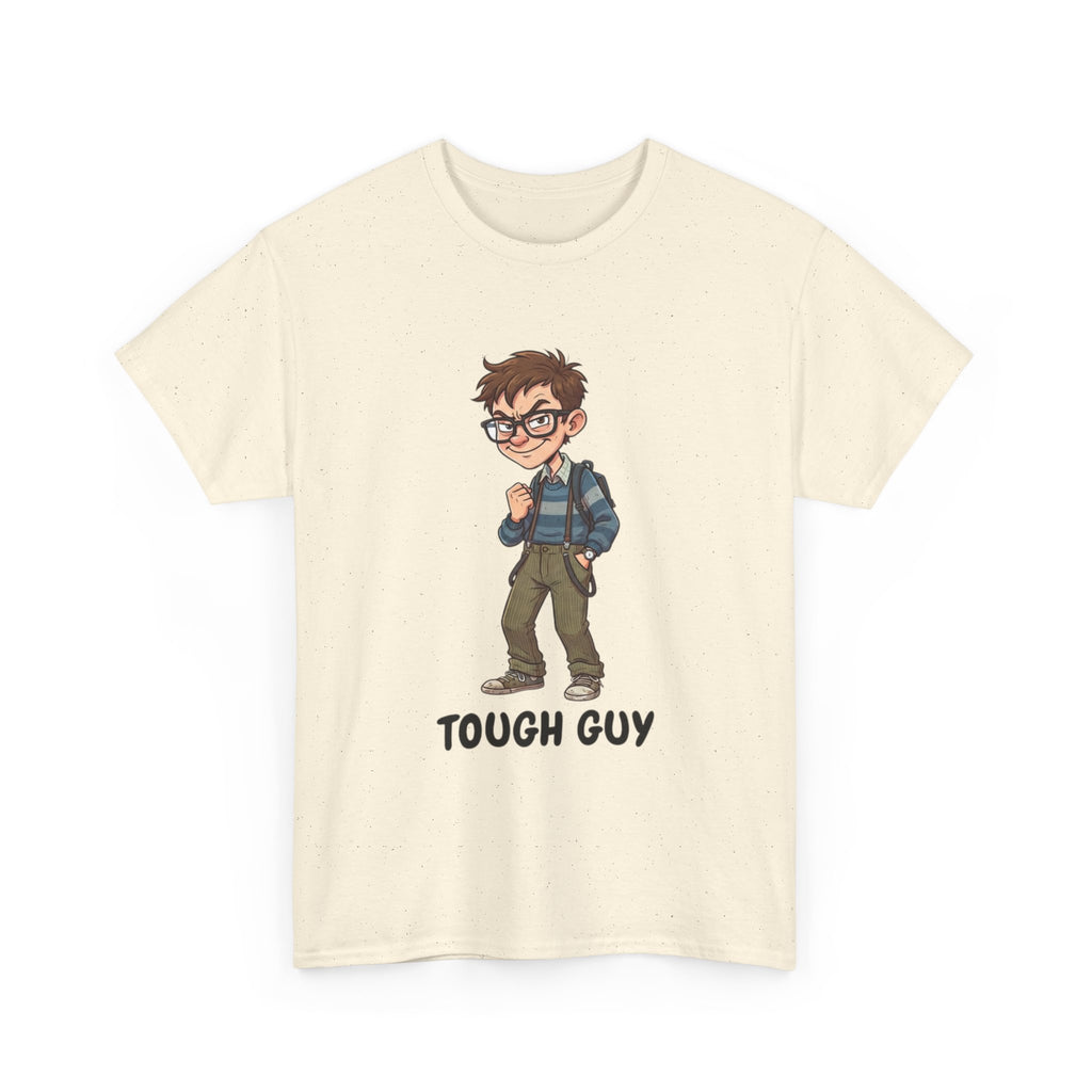 Tough Guy Graphic Tee — Nerdy Tough Guy Illustration T-Shirt