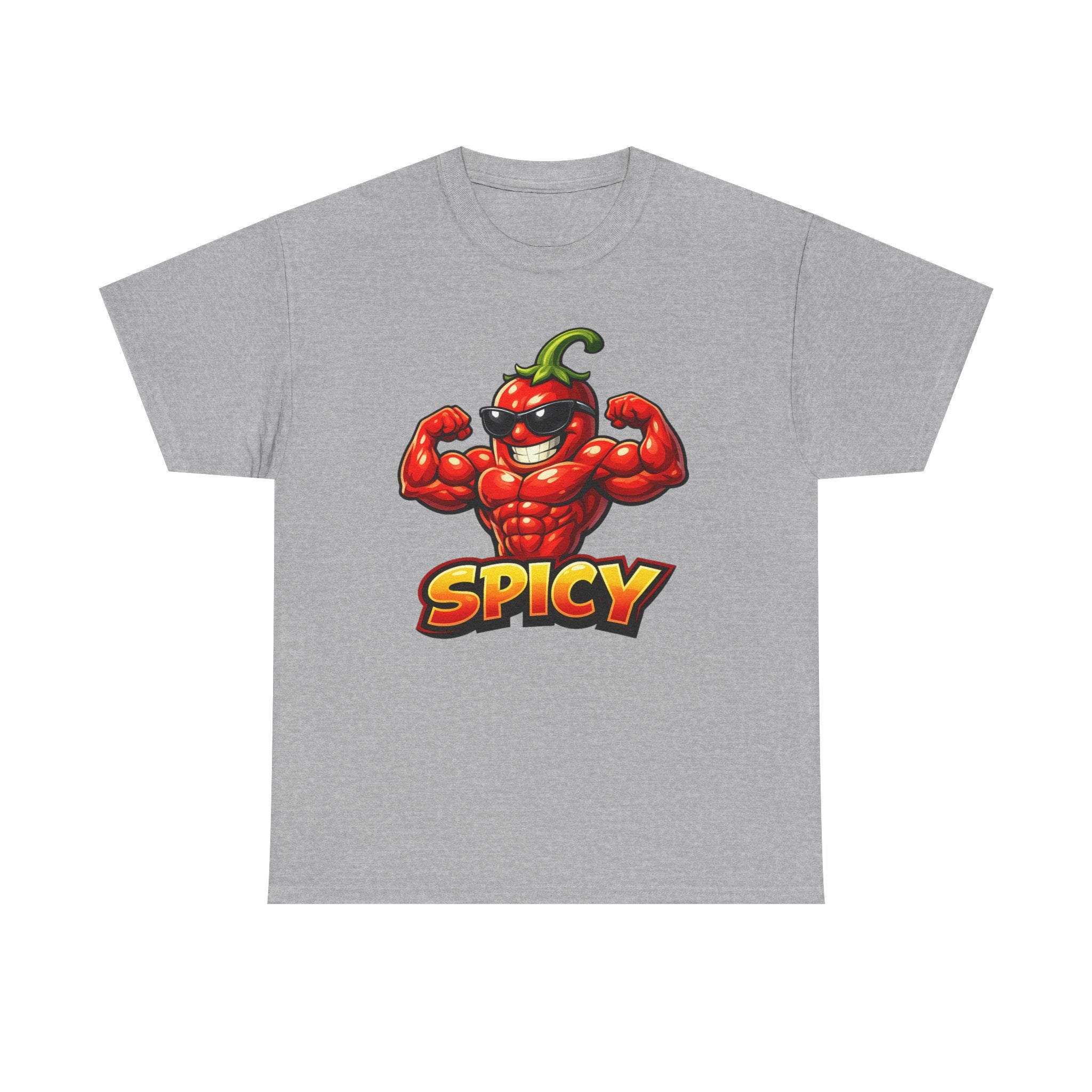 Spicy Muscle Pepper T-Shirt — Funny Hot Chili Graphic Tee