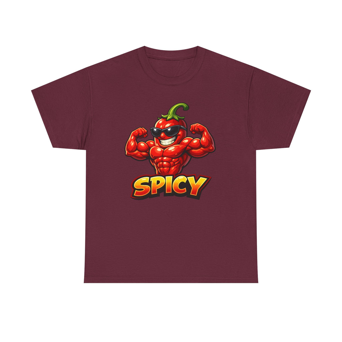 Spicy Muscle Pepper T-Shirt — Funny Hot Chili Graphic Tee