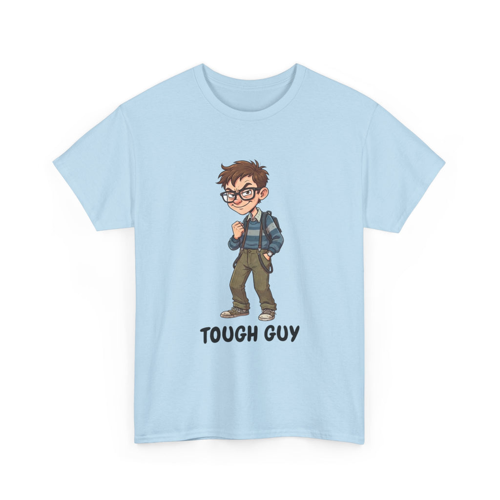 Tough Guy Graphic Tee — Nerdy Tough Guy Illustration T-Shirt